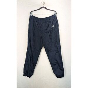 Vtg‎ USA Olympic Lined Nylon Track Pants Men's Navy JC Penny Ankle Zip Jogger L